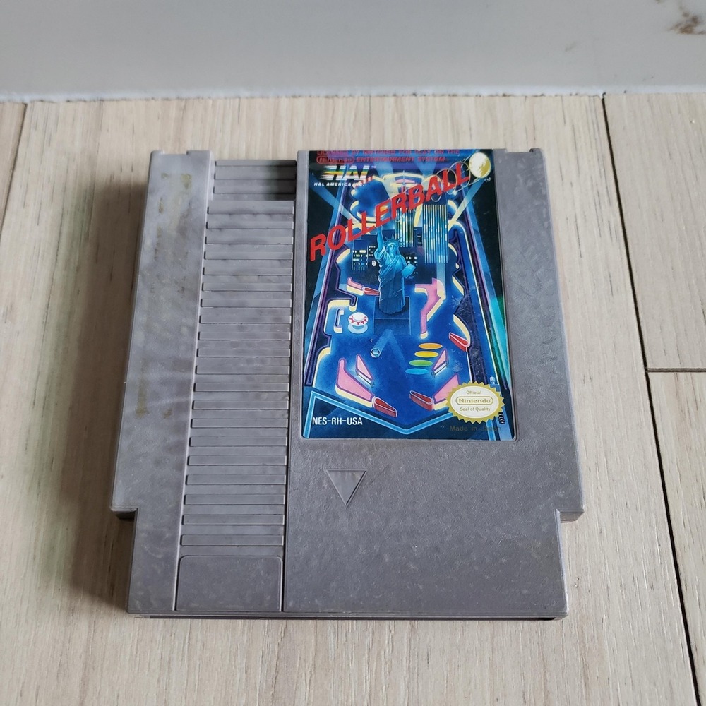 Rollerball Nintendo NES Game Pinball HAL America NTSC-U/C Cartridge Only Arcade